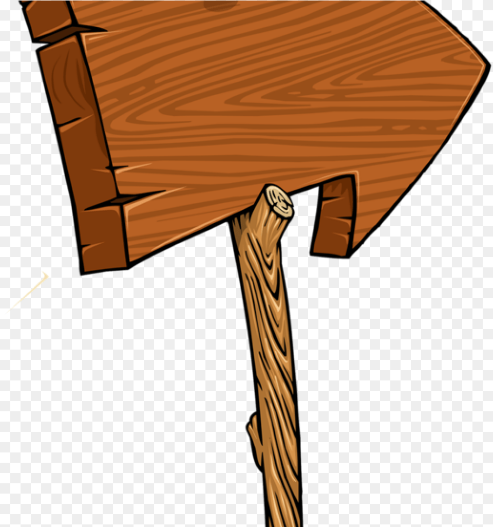 Wood Sign Clipart Wood Arrow Sign Clipart, Device, Hammer, Tool Free Transparent Png