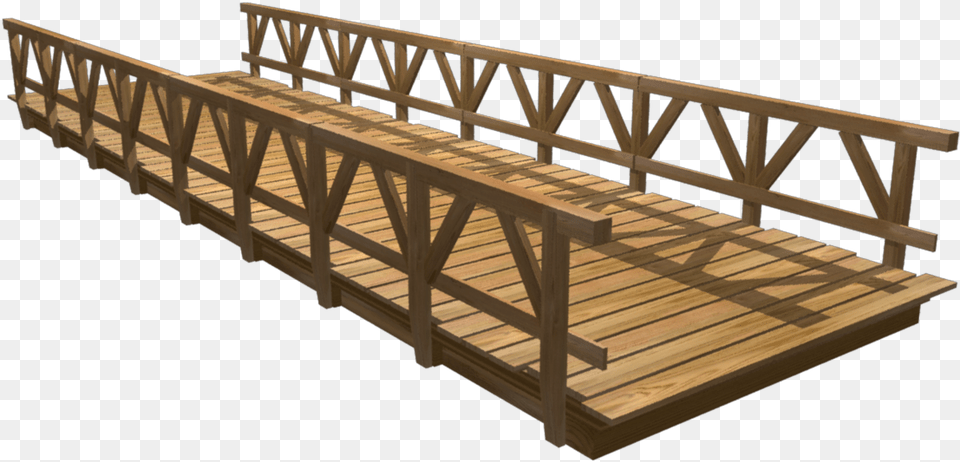 Transparent Wooden Bridge Simple Timber Truss Bridge, Water, Waterfront, Machine, Wood Free Png Download