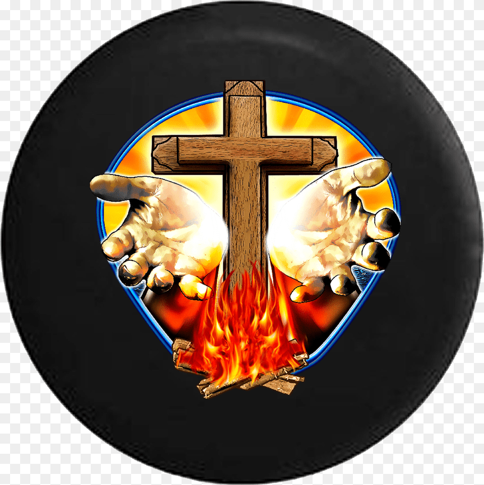 Transparent Wooden Cross Jesus Maga Cross, Symbol, Disk Png
