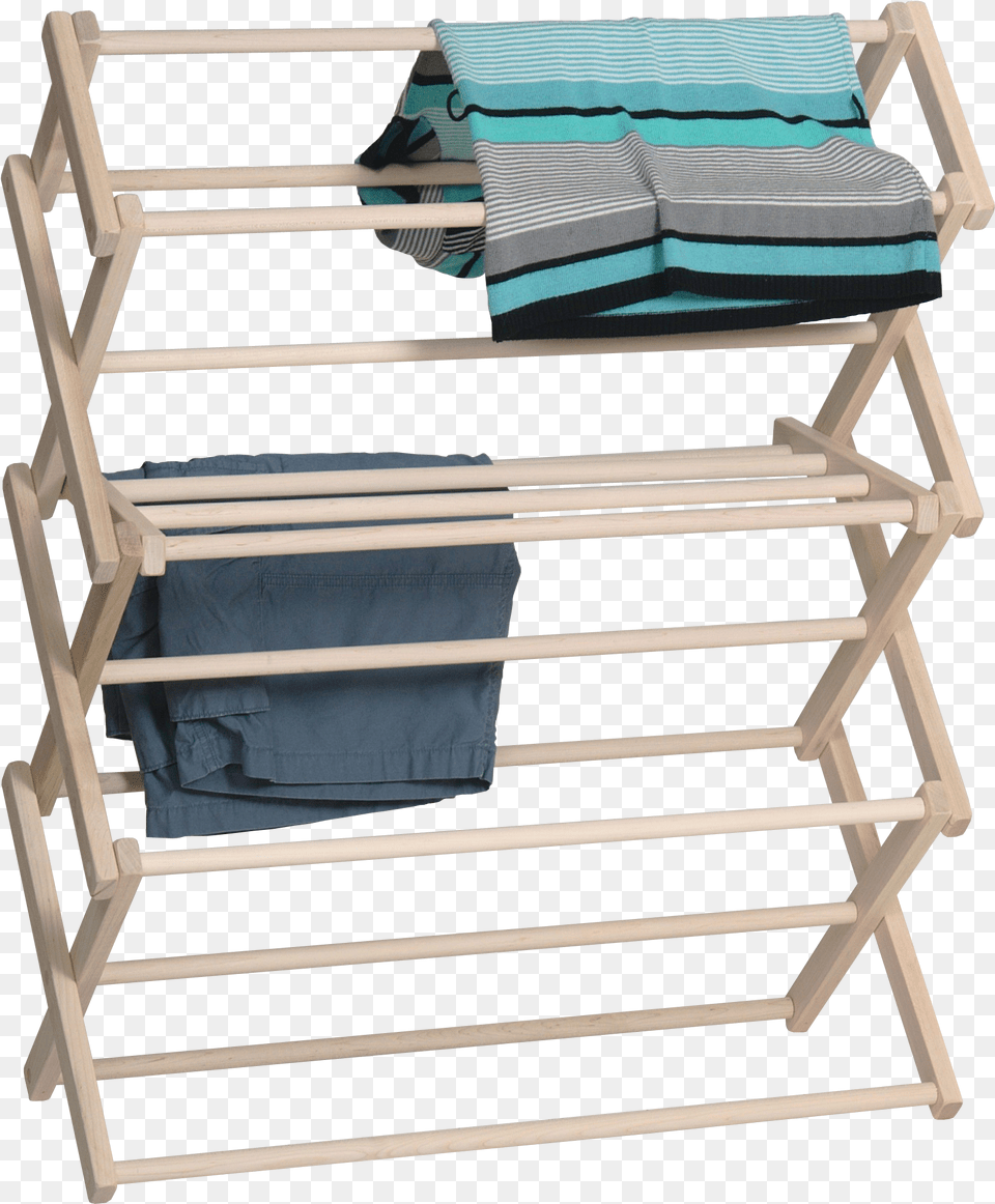 Transparent Wooden Ladder Clothes Horse, Crib, Furniture, Infant Bed, Drying Rack Png