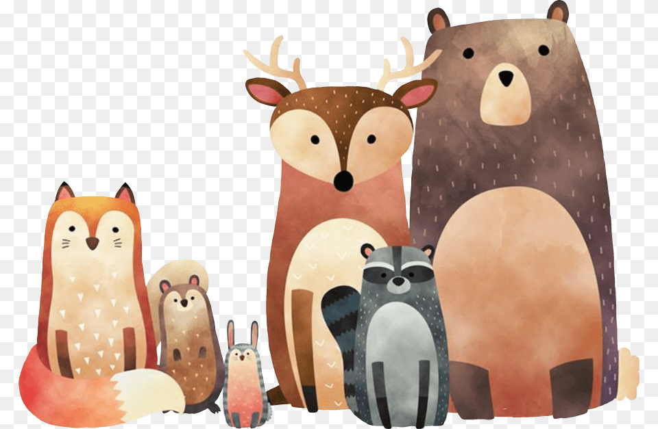 Transparent Woodland Animals Clipart, Animal, Deer, Mammal, Wildlife Free Png
