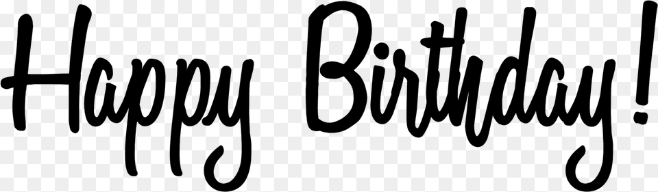 Transparent Word Art Happy Birthday Word Art, Gray Free Png Download