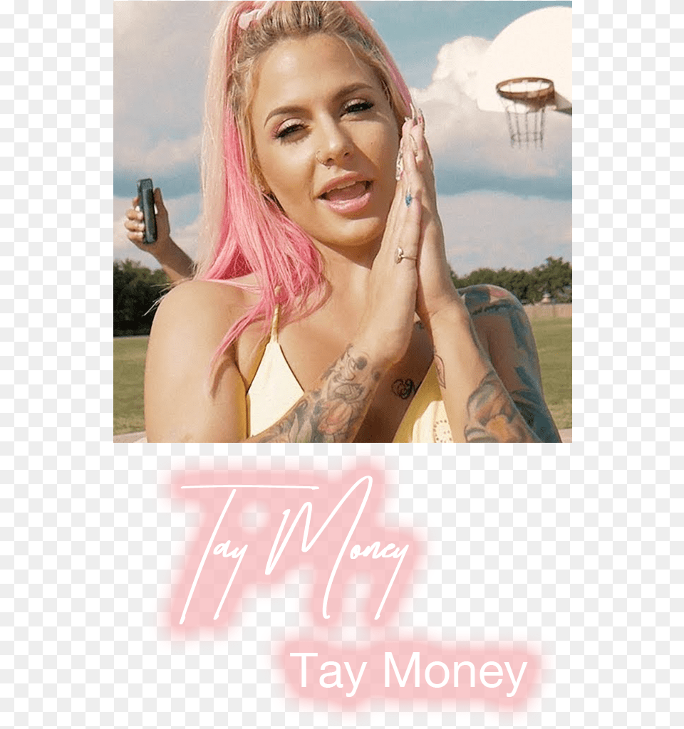 Transparent Worldstarhiphop Tay Money, Tattoo, Person, Skin, Photography Png Image