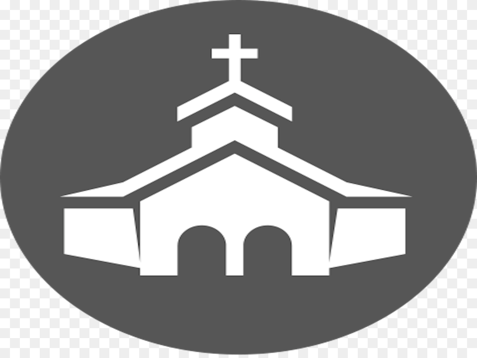 Transparent Worship Hands Church Icon White, Cross, Symbol, Architecture, Building Png Image