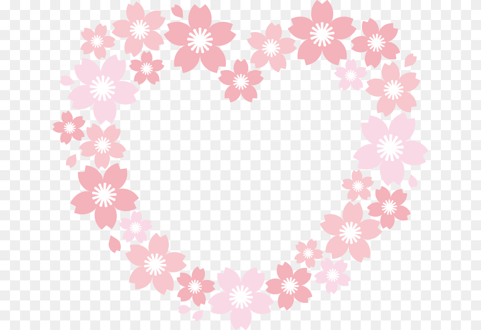 Transparent Wreath Cherry Blossom, Art, Floral Design, Graphics, Pattern Free Png Download