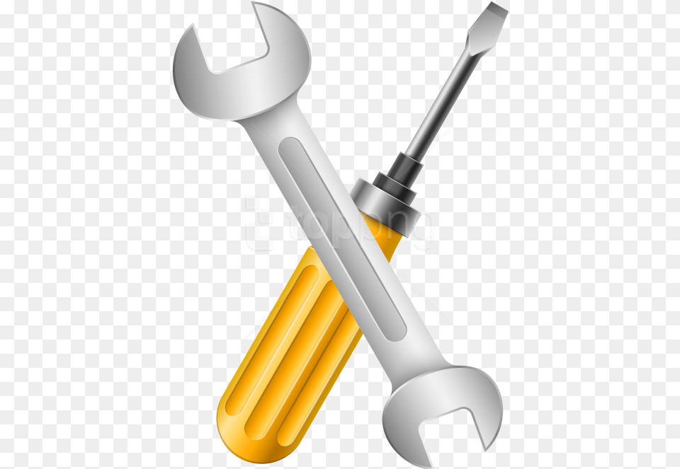 Transparent Wrench Clipart Black And White Screwdriver And Wrench, Smoke Pipe, Device, Tool Png