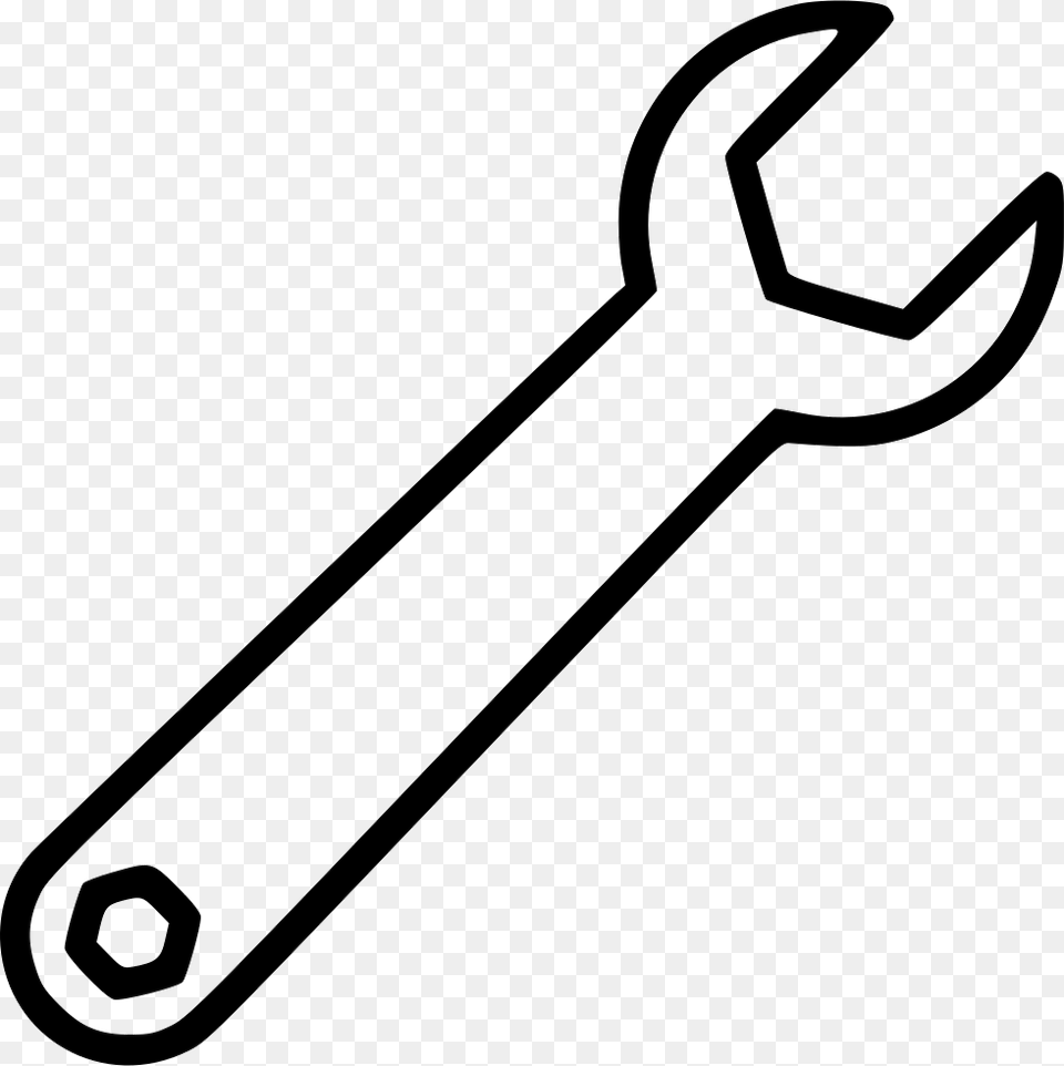 Transparent Wrench Clipart White Wrench Transparent Background, Bow, Weapon Free Png Download