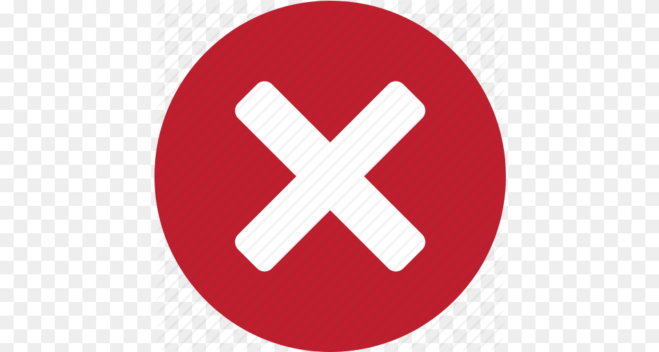 Transparent Wrong Cross Red Circle X Icon, Sign, Symbol, Disk, Road Sign Free Png Download