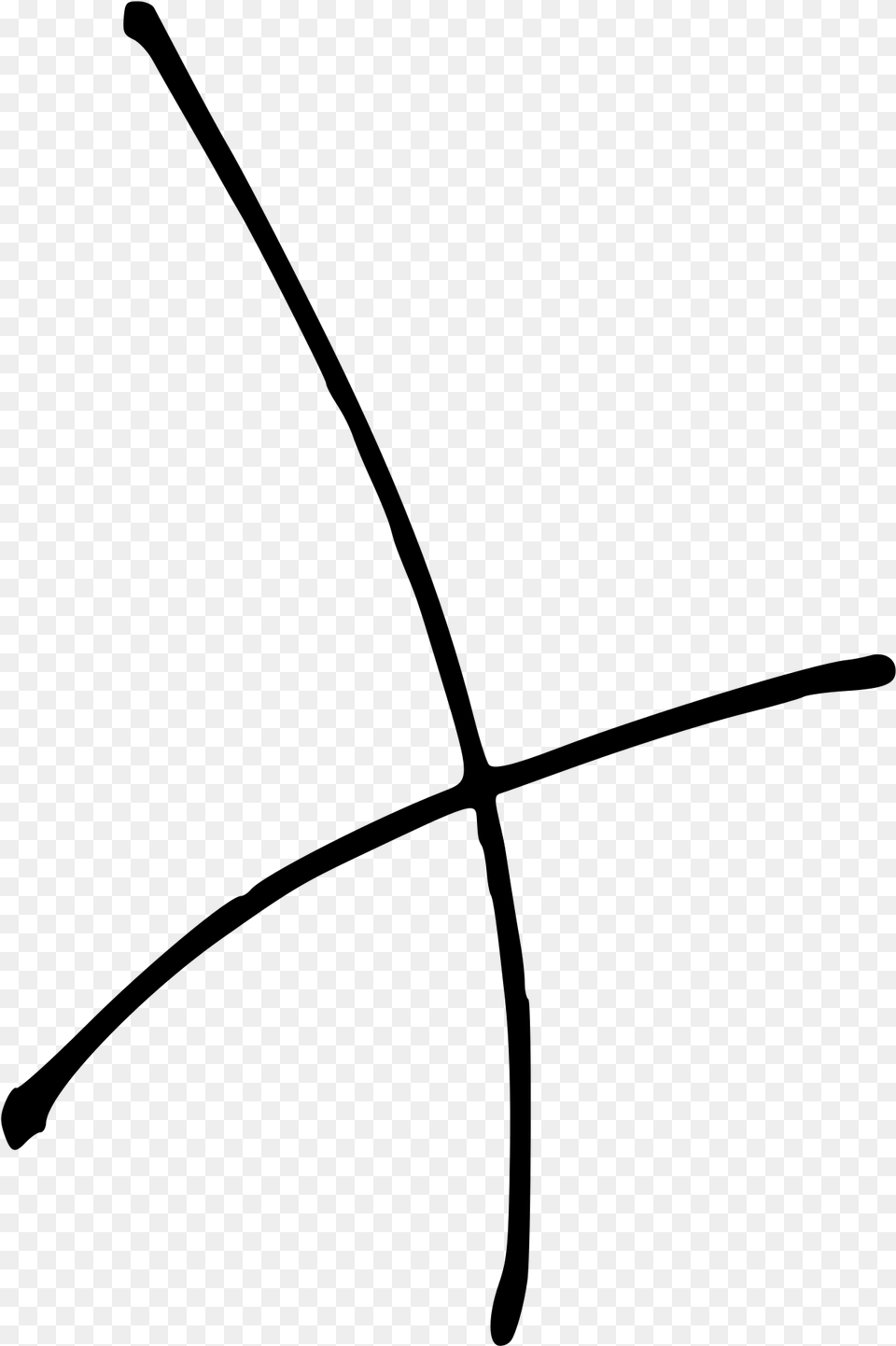 Transparent X Marks The Spot, Gray Png