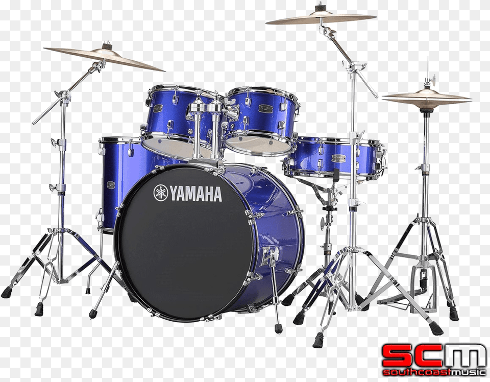 Transparent Yamaha Blue Yamaha Drum Set, Musical Instrument, Percussion Free Png