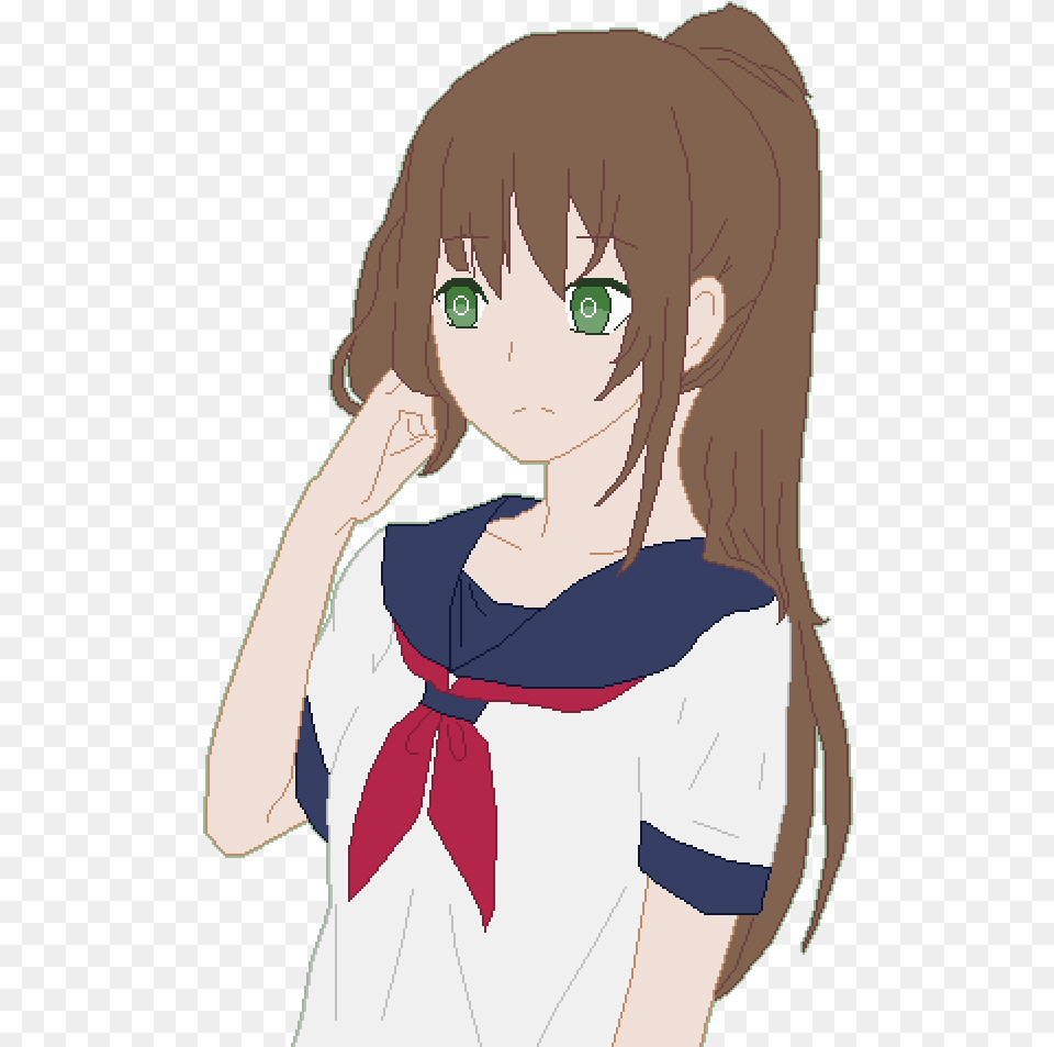 Yandere Chan Brown Hair Yandere, Publication, Book, Comics, Adult Free Transparent Png