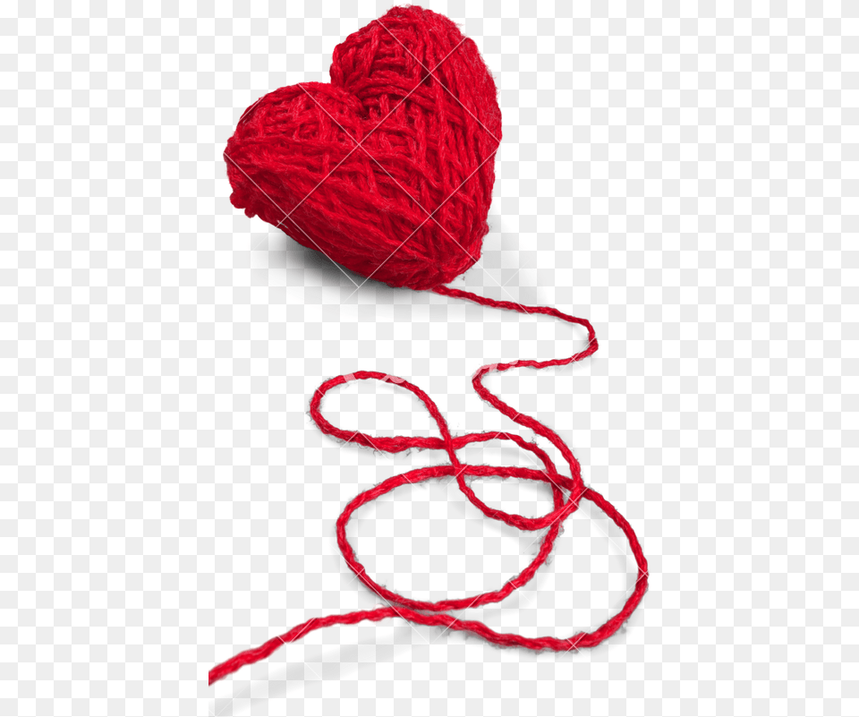 Transparent Yarn Wool Picture Heart Wool Free Png