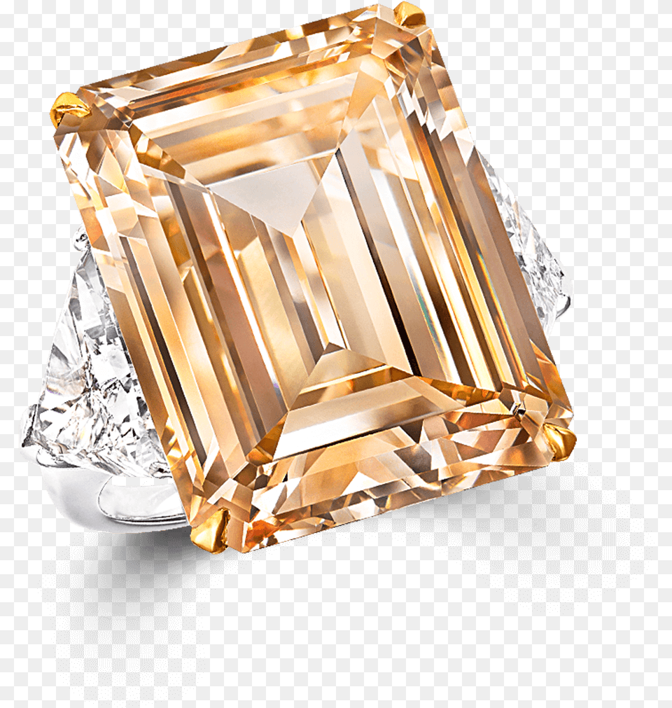 Transparent Yellow Diamond Graff Emerald Cut, Accessories, Gemstone, Jewelry Free Png Download