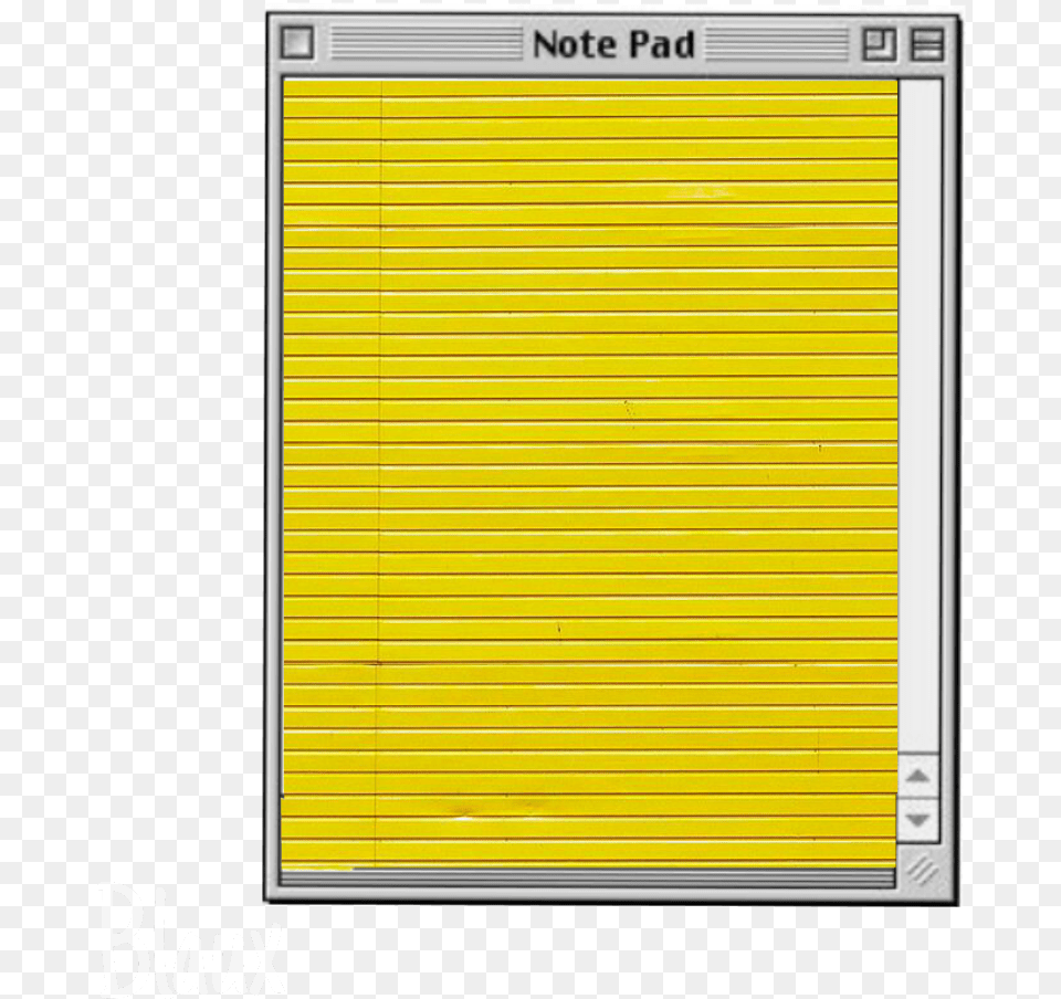 Transparent Yellow Notepad Clipart Yellow Aesthetic Tumblr, Home Decor, Page, Text, Curtain Png