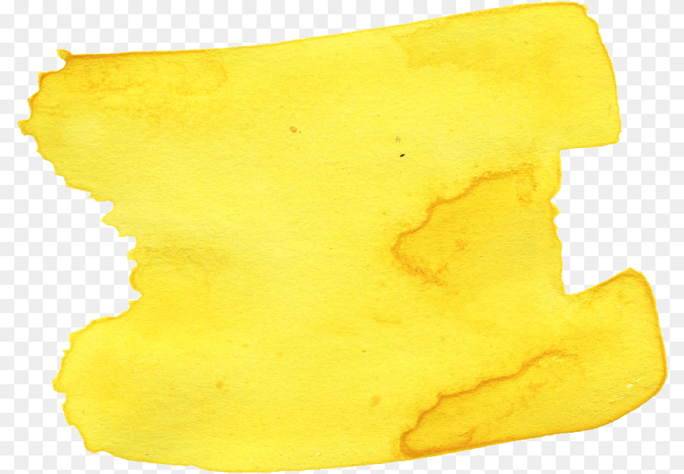 Transparent Yellow Paint Splatter Yellow Brush Stroke, Paper Png Image