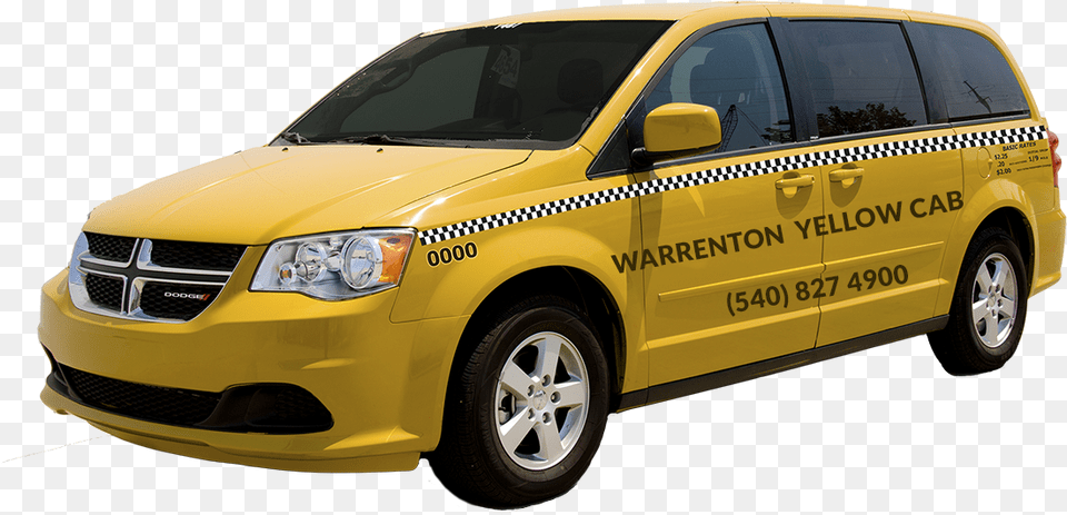 Transparent Yellow Taxi Dodge Caravan, Car, Transportation, Vehicle, Machine Png Image