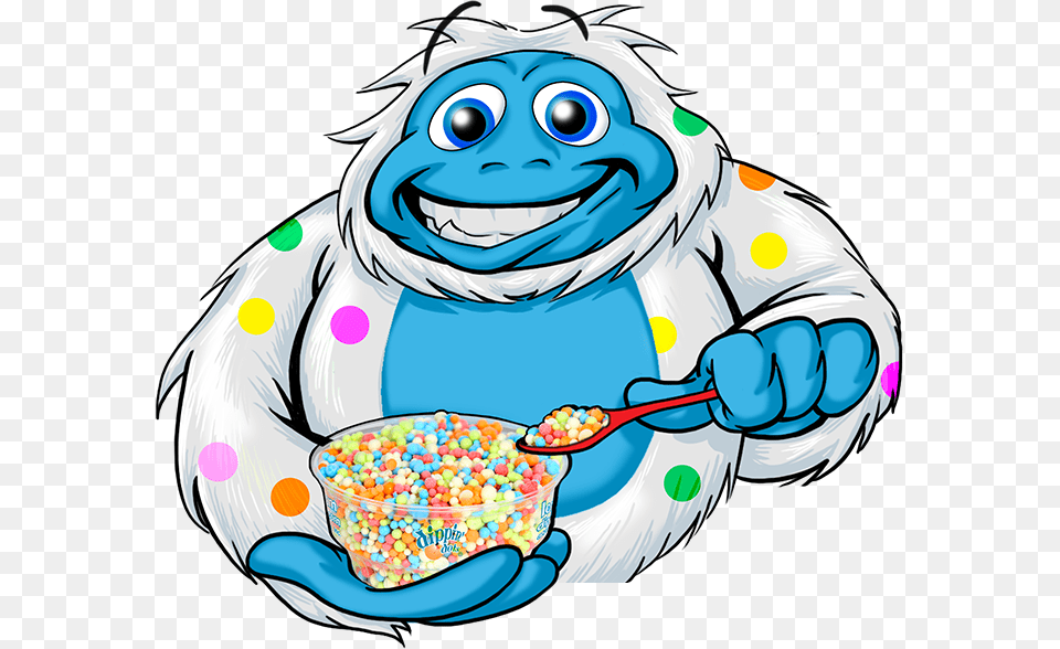 Transparent Yeti Dippin Dots Yeti, Spoon, Cutlery, Ice Cream, Food Png Image