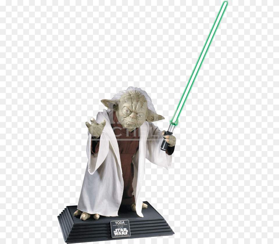 Transparent Yoda Head Life Size Yoda Statue, Adult, Bride, Female, Figurine Free Png