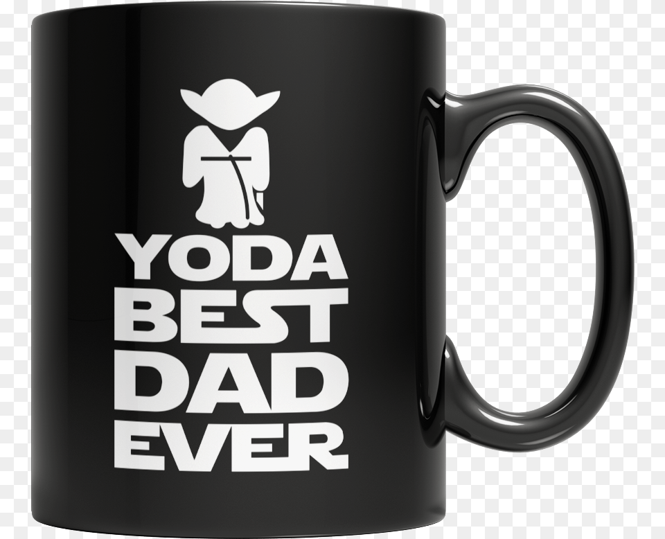 Transparent Yoda Silhouette Mug, Cup, Beverage, Coffee, Coffee Cup Free Png