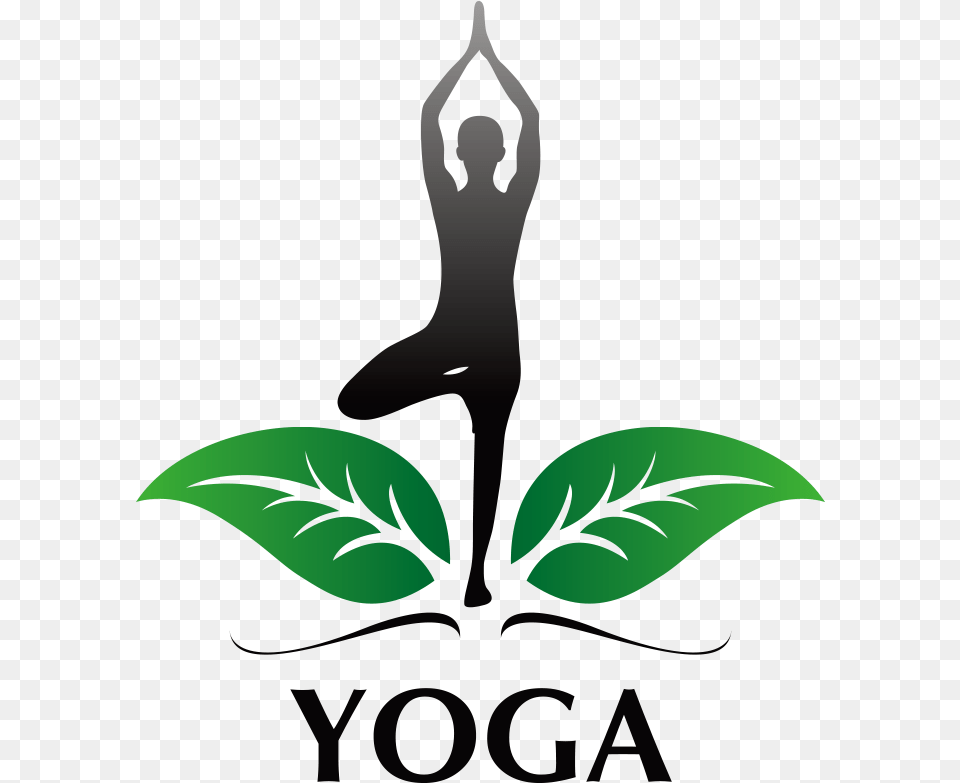 Transparent Yoga Poses Clipart Yoga Pose Logo Design, Leaf, Plant, Green, Person Free Png