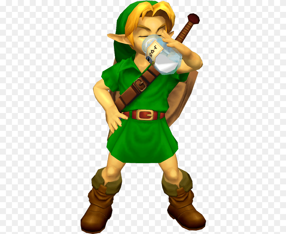 Transparent Young Link Young Link Milk Taunt, Clothing, Costume, Person, Baby Free Png