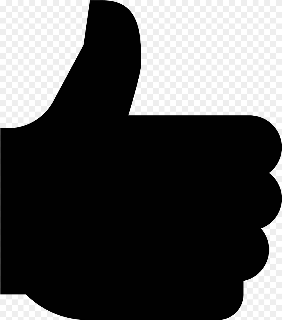 Transparent Youtube Thumbs Up Sign, Gray Png