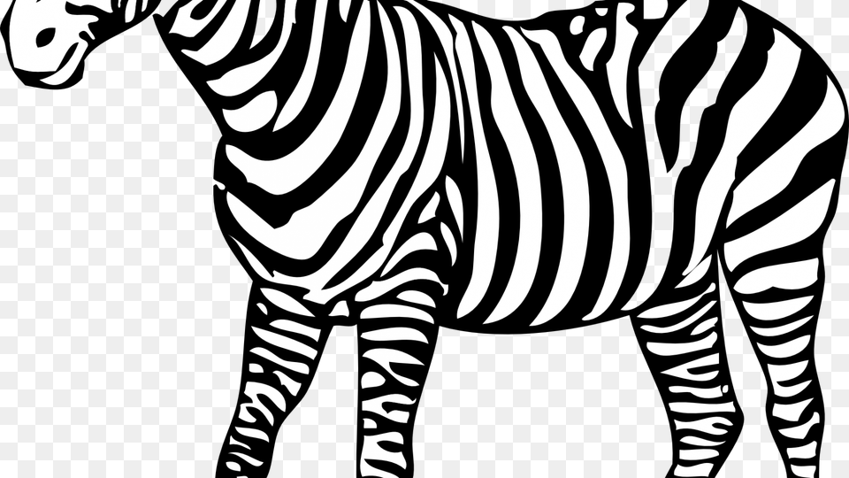 Zebra Head Clipart Black And White Zebra Black And White Clipart, Animal, Mammal, Wildlife, Baby Free Transparent Png