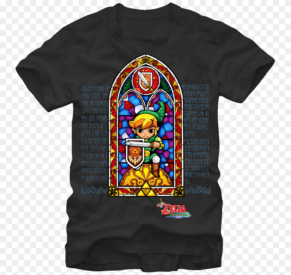 Transparent Zelda Heart Stained Glass Zelda Shirts, Clothing, T-shirt, Art, Baby Free Png