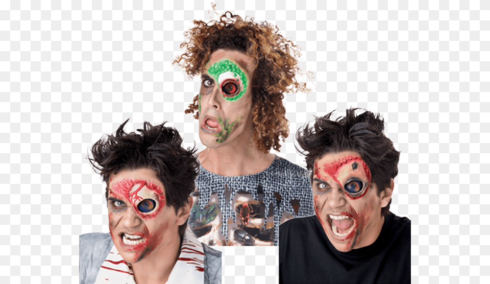 Transparent Zombie Teeth Halloween Costume, Adult, Face, Head, Male Free Png Download