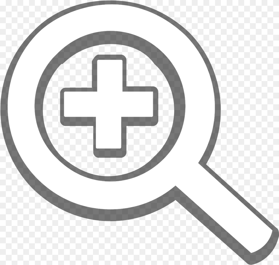 Transparent Zoom Icon White Zoom In, First Aid, Magnifying Png