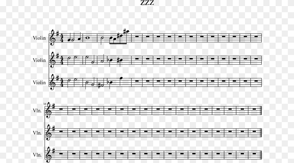 Transparent Zzz Sheet Music, Gray Free Png Download