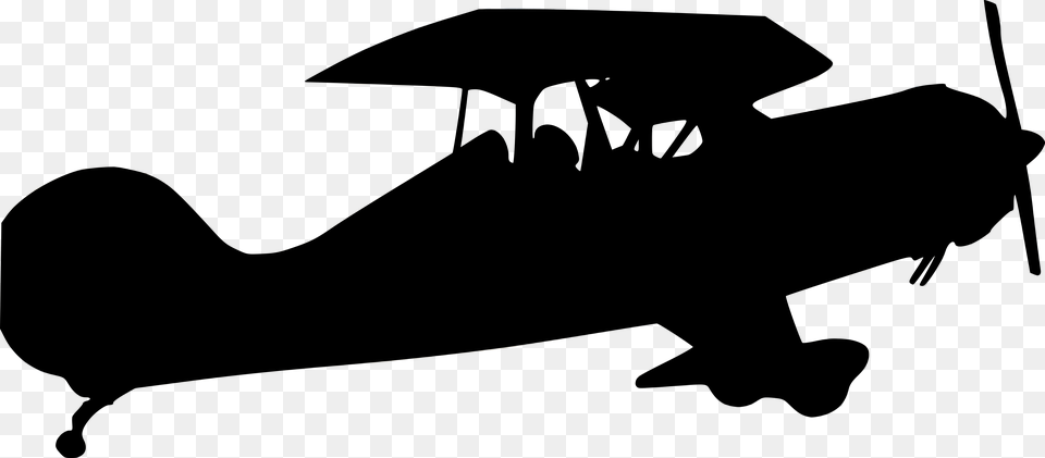 Transport Aircraft Biplane Flight Aerodrome Wings Illustration, Silhouette, Transportation, Vehicle Free Transparent Png