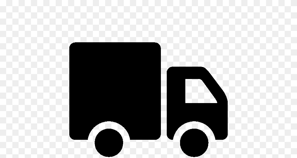 Transport Truck Icon, Stencil, Vehicle, Van, Transportation Free Transparent Png