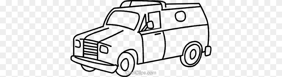 Transport Truck Royalty Vector Clip Art Illustration, Vehicle, Van, Transportation, Tool Png