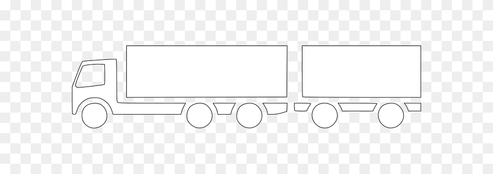 Transportation Trailer Truck, Truck, Vehicle, Moving Van Free Png