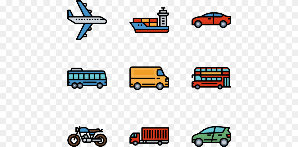 Transportation, Bus, Vehicle, Car, Machine Png Image