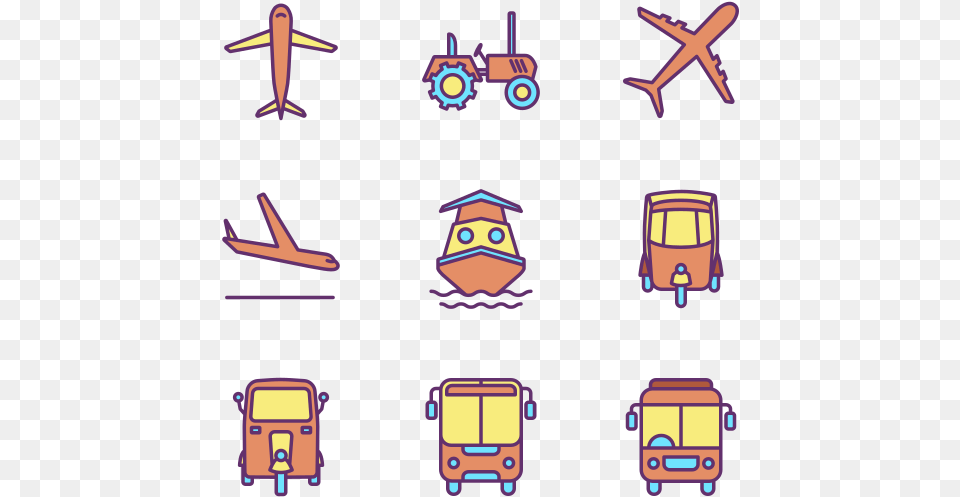 Transportation, Aircraft, Airplane, Vehicle, Bus Free Png