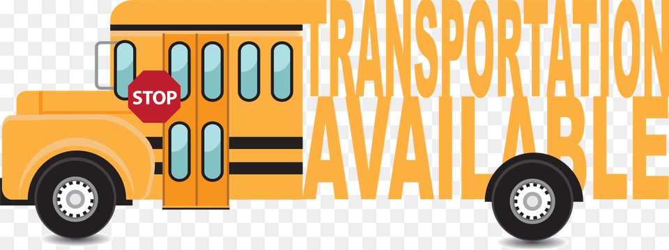Transportation Available School Transport Available, Bus, School Bus, Vehicle, Moving Van Free Transparent Png