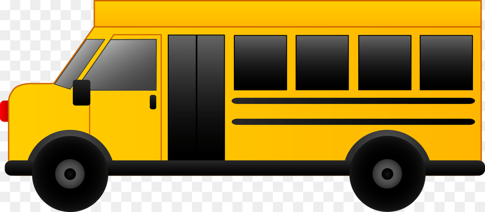 Transportation Clipart School Bus, School Bus, Vehicle, Moving Van, Van Free Png Download
