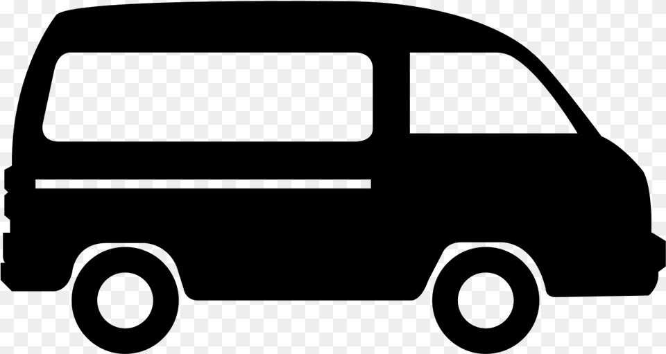 Transportation Passenger Van Icon, Gray Free Png Download