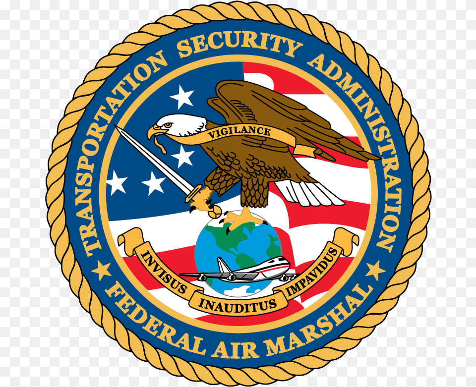 Transportation Security Administration Federal Air Federal Gold Seal, Badge, Logo, Symbol, Emblem Png Image