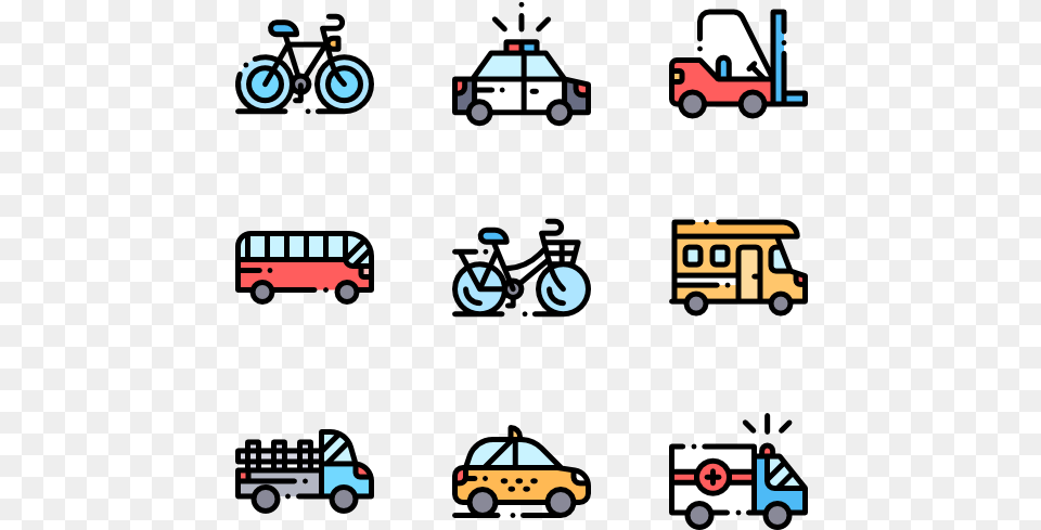 Transportation Vector Traffic Icon, Car, Vehicle, Bus Free Transparent Png