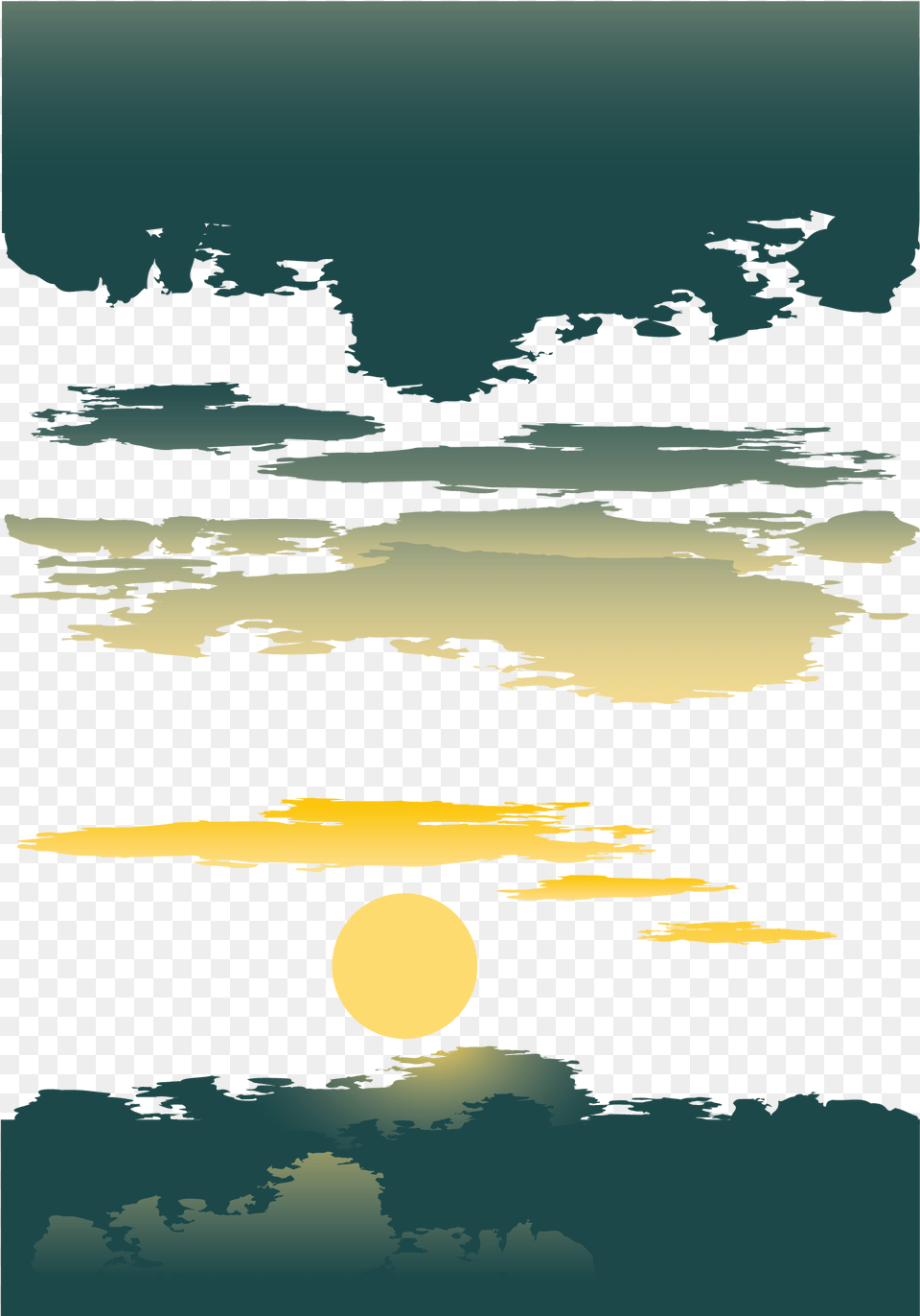 Transprent Cloud Sunset Vector, Night, Sky, Nature, Outdoors Free Transparent Png