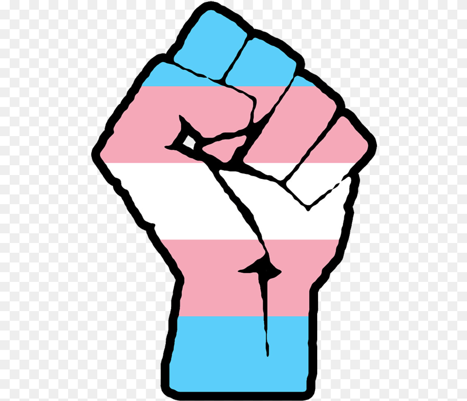 Transpride Fist Raised Fist Transgender Flag, Body Part, Hand, Person, Adult Free Png Download