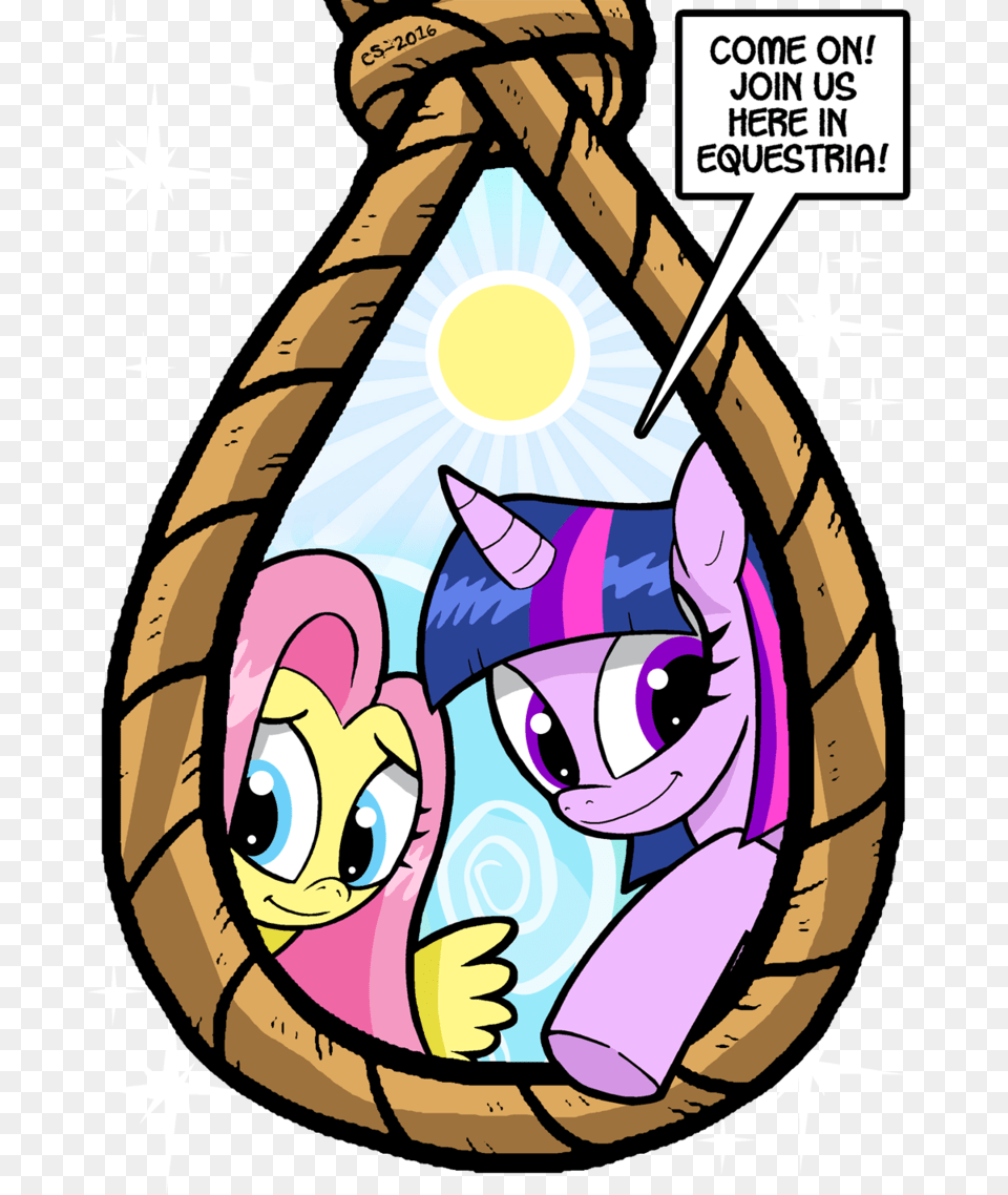 Trap Clipart Noose Come Join Us In Equestria, Book, Comics, Publication, Person Png