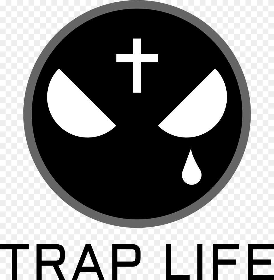 Trap Life Angry Eyes Aggressive Eye With Cross Menu0027s Trap Life Dibujos, Symbol Free Png Download