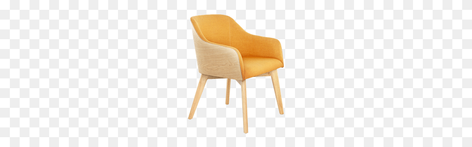 Trapeza Easy Cum Study Chair In Orange Script Online, Furniture, Armchair, Plywood, Wood Free Png Download