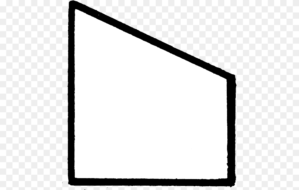 Trapezoid 3 Horizontal, White Board, Electronics, Screen, Blackboard Png Image