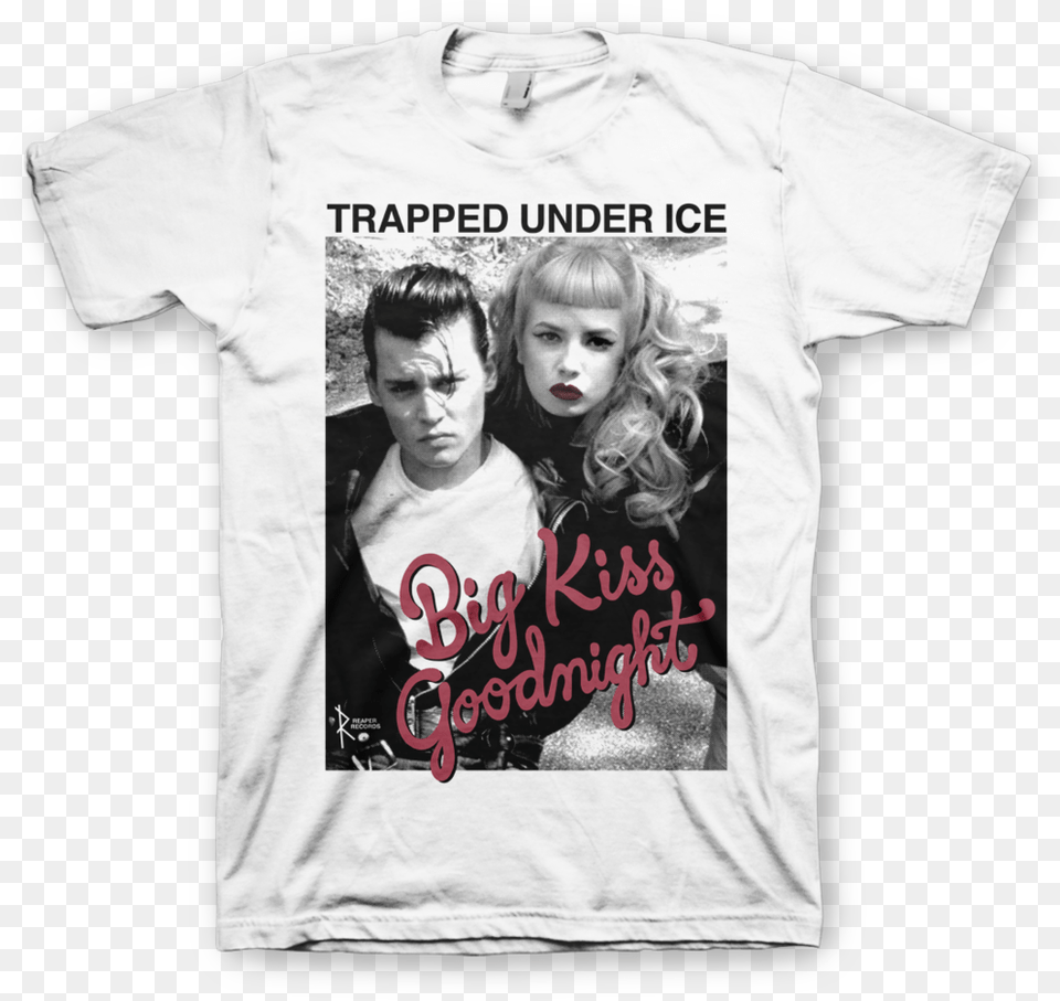 Trapped Under Ice Quotcry Baby Bkg White Trapped Under Ice Big Kiss Goodnight Shirt, Clothing, T-shirt, Person, Child Free Transparent Png