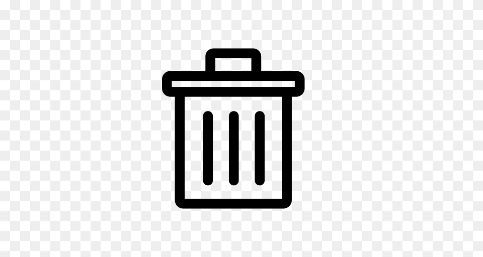 Trash Bin Can Recycle Bn With And Vector Format, Gray Free Png